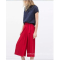 OEM Autumn Casual High Waist Loose Women Chiffon Trousers